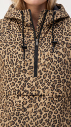 Leo-Urban - Kapuzenpullover mit leopardenmuster und kängurutasche