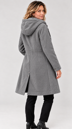 Astrid – Damenmantel in Wildlederoptik