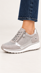 Sneaker mit Keilsohle – Grau – Ansicht 4