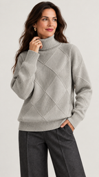 Marcelle Pullover Grau – 04-detalhe
