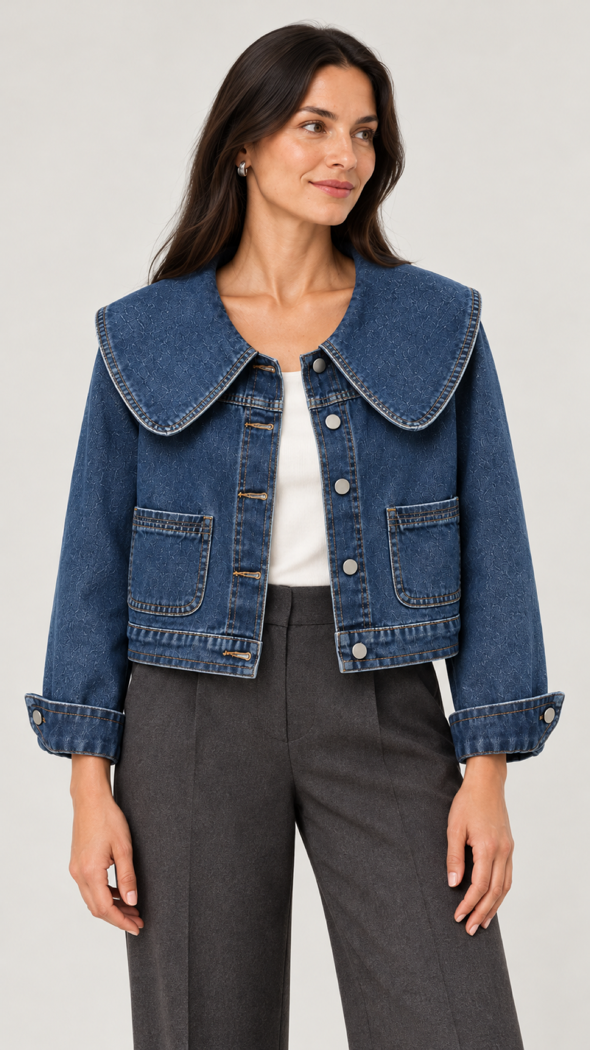 Minea Jeansjacke in Blau – 01-principal