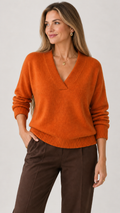 Quilla Pullover Gebranntes Orange – 01-principal