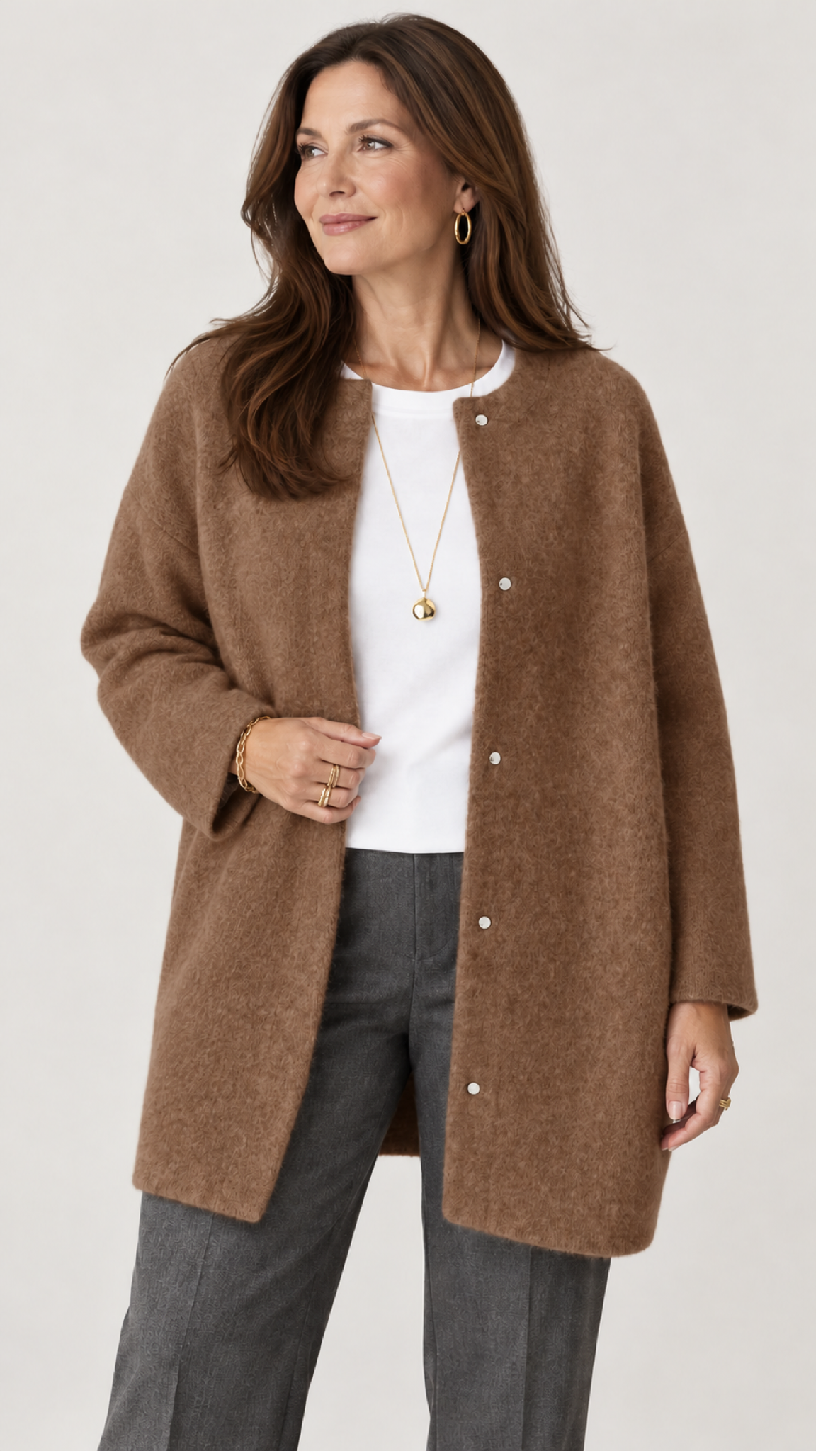 Ruperta Strickjacke in Braun – capa